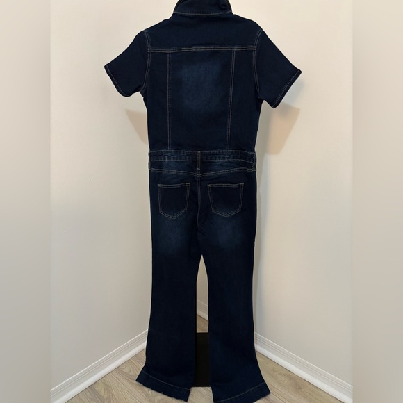 Fashion Nova Dark Blue Flare Jeans - Picture 4 of 7